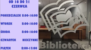 ZMIANA GODZIN OTWARCIA BIBLIOTEKI W ZWIĄZKU ZE ŚWIĘTEM BOŻEGO CIAŁA